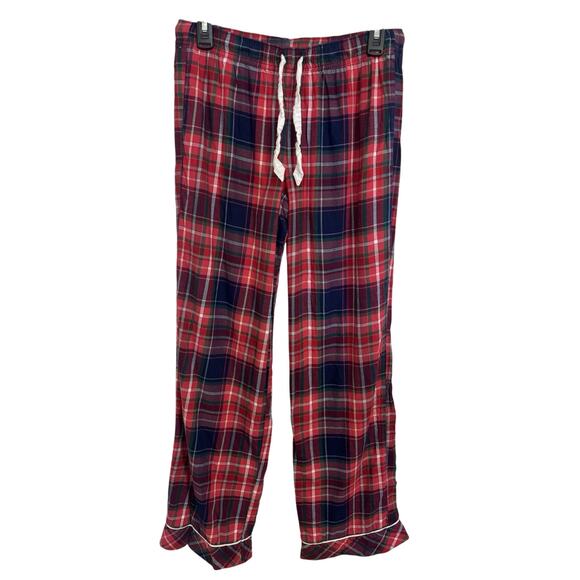Victoria’s Secret Red Flannel Plaid Pajama Set Size Small Christmas PJs Cozy - Picture 4 of 13
